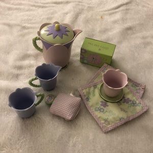 American Girl Bitty Baby Flower Tea Set